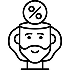 Mind Icon Vector Element