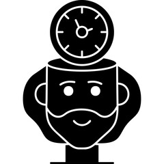 Time Management Icon Vector Element