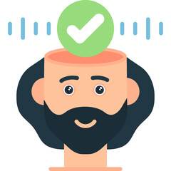 Mind Icon Vector Element