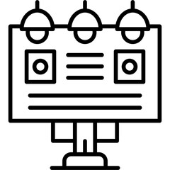 Billboard Icon Vector Element
