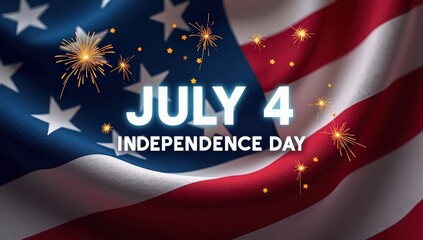 A vibrant and festive design capturing the spirit of Independence Day with fireworks bursting over a waving national flag. This image celebrates freedom, patriotism, and the historic journey.