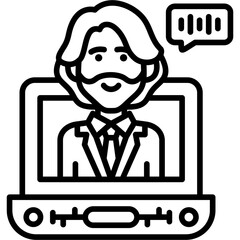 Live Stream Icon Vector Element