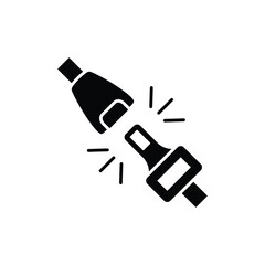 seat belt icon. vector logo