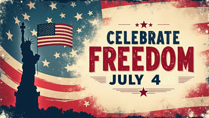 A vibrant and festive design capturing the spirit of Independence Day with fireworks bursting over a waving national flag. This image celebrates freedom, patriotism, and the historic journey.
