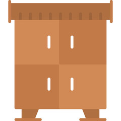 Wardrobe Icon Vector Element