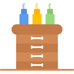 Fototapeta premium Night Stand Icon Vector Element
