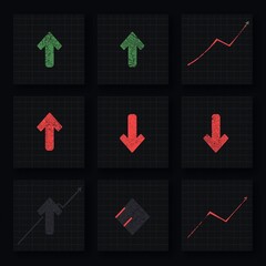 arrows in different directions