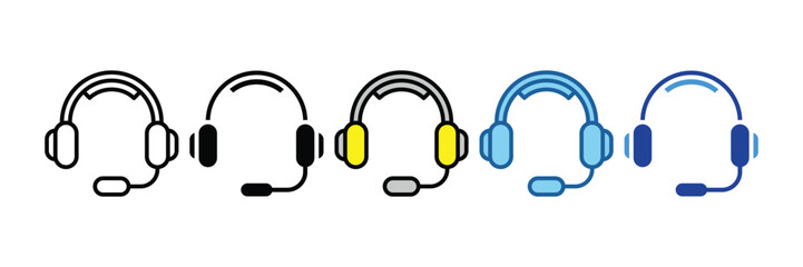 Headset  Icon Element For Design