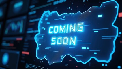 A striking “Coming Soon” design featuring bold typography with vibrant colors and clean layout. Perfect for grabbing attention and building excitement for upcoming events, products, or launches. 