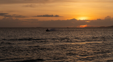 Beach Scenes, Sunsets and Jet Skis at Thailand