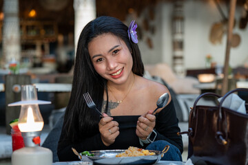 Thai Girl on Beach at Jomtien Pattaya
