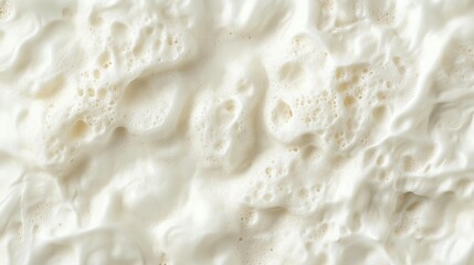 Close-up of textured white foam