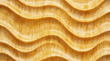 Close-up of wavy, light gold textured surface