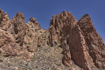 Fototapeta premium Volcanic cliffs of Roques de Garcia