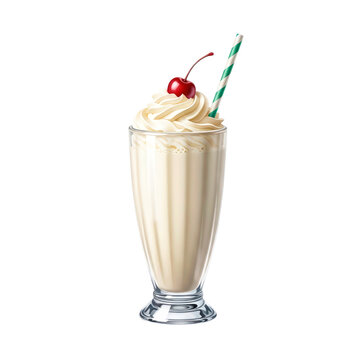 creamy vanilla milkshake classic dessert perfect for summer treats