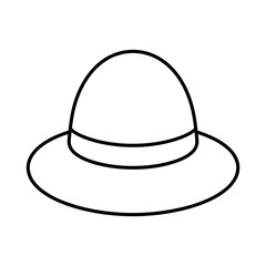 Mortar hat illustration vector style coloring page