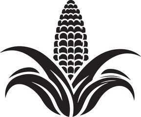 corn plant silhouette