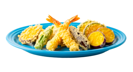 delicious tempura shrimp and vegetable platter restaurantquality japanese cuisine