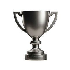 gold cup isolated on white