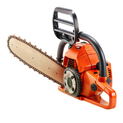 Fototapeta premium Chain Saw Isolated on White Background