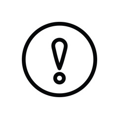 Exclamation mark error symbol