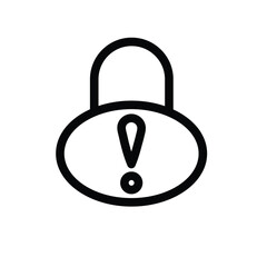 Lock pad lock icon vector