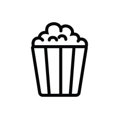Popcorn movie entertainment icon symbol mark