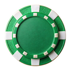 Naklejka premium Chip Poker Isolated on White Background