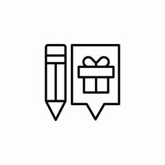 craft present icon sign vector