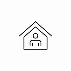 home tenant icon sign vector