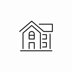 large home icon sign vector