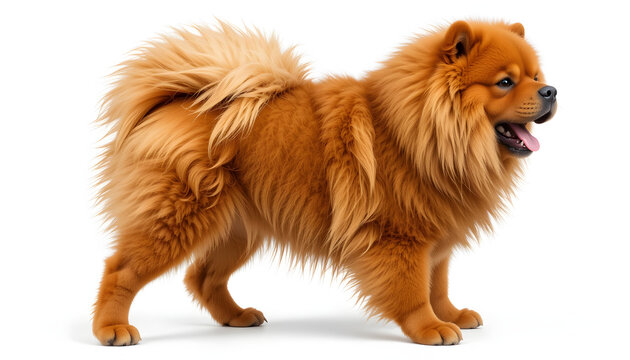Chow Chow isolated on white background