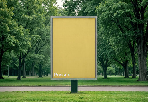 A4 Poster Signage Mockup