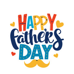 Happy Father's day vector typography 