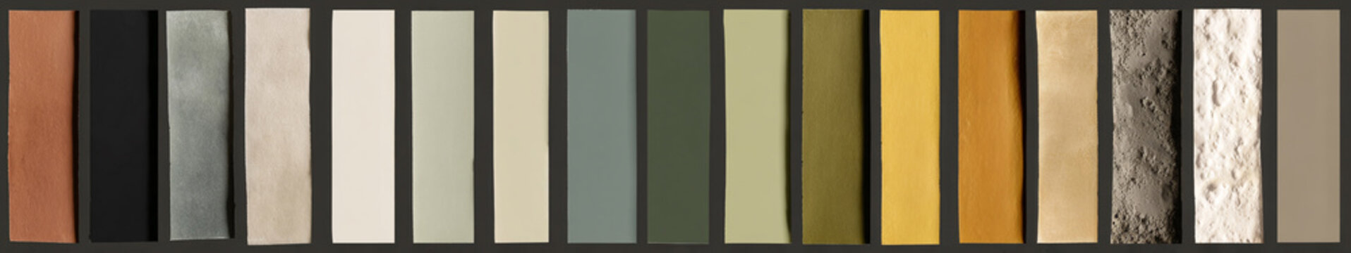 Palette di colori tenui ispirata ai paesaggi desertici