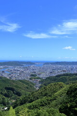 Fototapeta premium 高知市の街並み 夏 （四国 高知県）