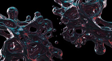 Dark Tone Liquid Wallpaper Abstract Fluid Design