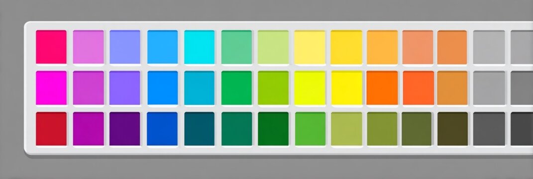 Tavolozza di colori con 30 quadrati di diverse tonalit&agrave;