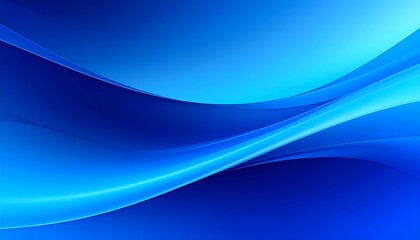 Elegant gradient with flowing curve patterns in deep and bright blues creating depth