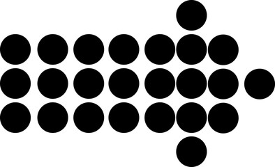 Black arow icon vector silhouette design isolated on white background transparent icon on a transparent background .Curve Arrow right side direction in black color on a plain white background