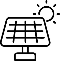 Modern solar powered device illustration for clean energy technology and sustainable solutions showcasing innovation and environmental friendliness