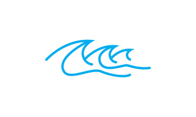 Obraz premium wave bule line vector perfect for holiday design and etc. eps8