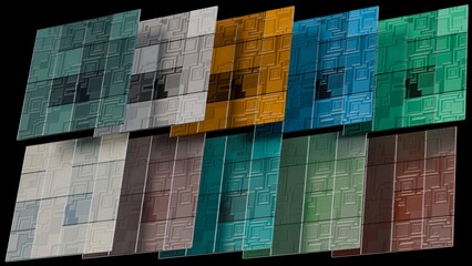Volumetric ceramic tiles