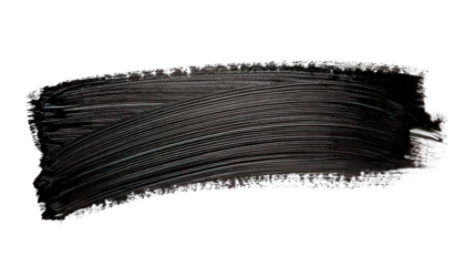 Abstract black brushstroke isolated on white background for design elements