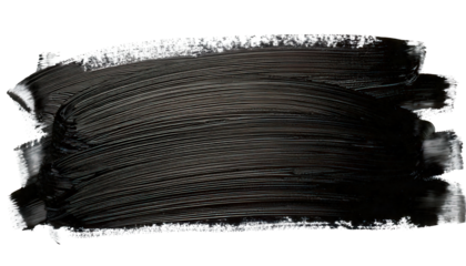 Abstract black brushstroke on white background creative design element