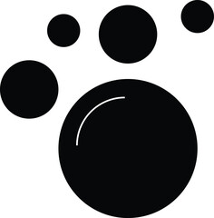 Soap bubbles icon set. Sparkling water. Foam bubble symbol. Fizzy soda drops sign. Oxygen sphere. Clean wash suds concept
