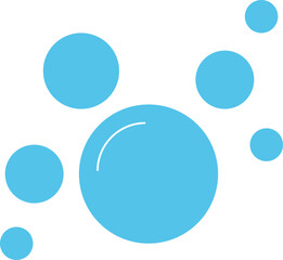 Soap bubbles icon set. Sparkling water. Foam bubble symbol. Fizzy soda drops sign. Oxygen sphere. Clean wash suds concept
