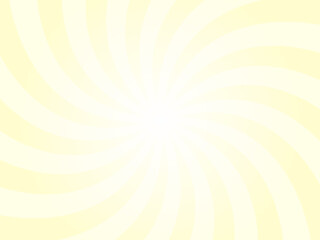 Obraz premium Cream White Sunburst Background. Radial Retro Glowing Rays Banner. Abstract Retro Whirlwind Starburst Vector Abstract Background. Twisted Radial Illustration.