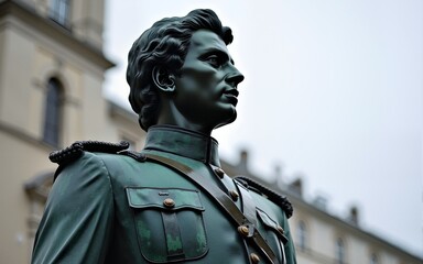 Tiradentes statue representing the young ensign. High quality