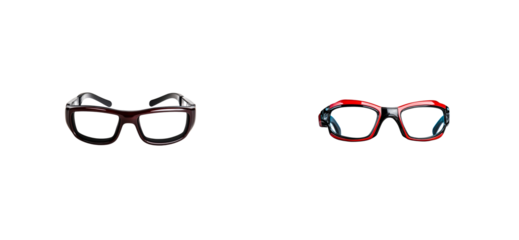 Glasses displayed with transparent background for clear view